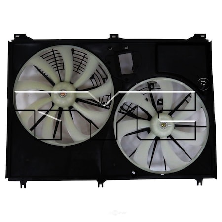 Tyc 623380 Dual Radiator And Condenser Fan Assembly 623380